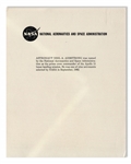 Neil Armstrong Signed 8'' x 10'' Photo in His White Spacesuit -- Near Fine Condition